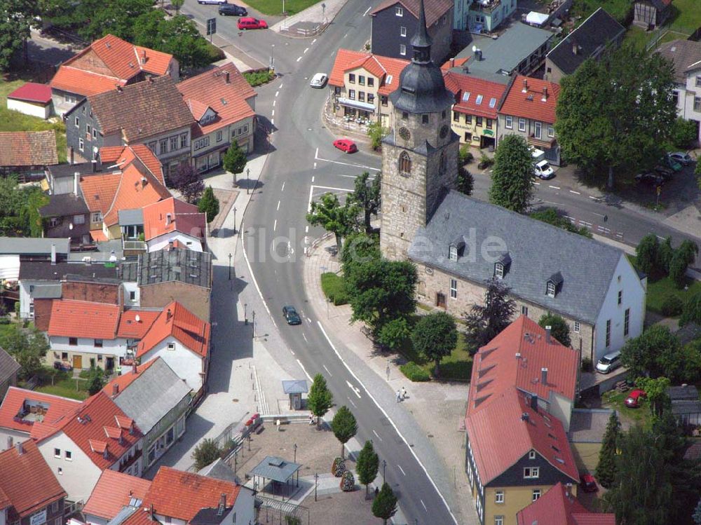 Friedrichroda / Thüringen aus der Vogelperspektive: Stadtzentrum von Friedrichroda