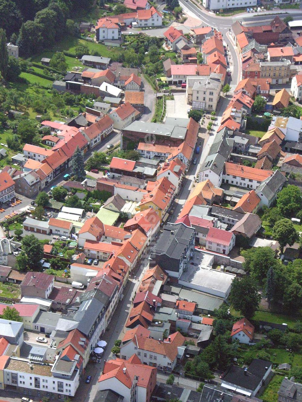 Luftaufnahme Friedrichroda / Thüringen - Stadtzentrum von Friedrichroda