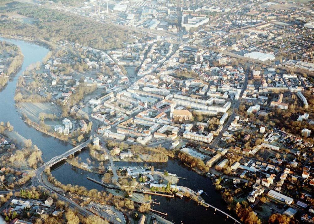 Luftbild Fürstenwalde - Stadtzentrum Fürstenwalde.