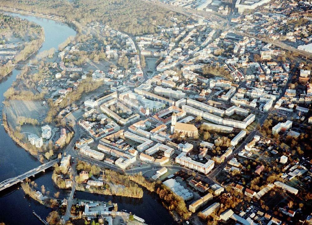 Luftaufnahme Fürstenwalde - Stadtzentrum Fürstenwalde.