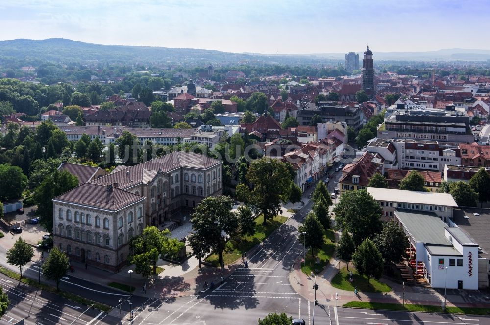 Luftaufnahme Göttingen - Stadtzentrum und Gebäude der Universität Göttingen in Göttingen im Bundesland Niedersachsen