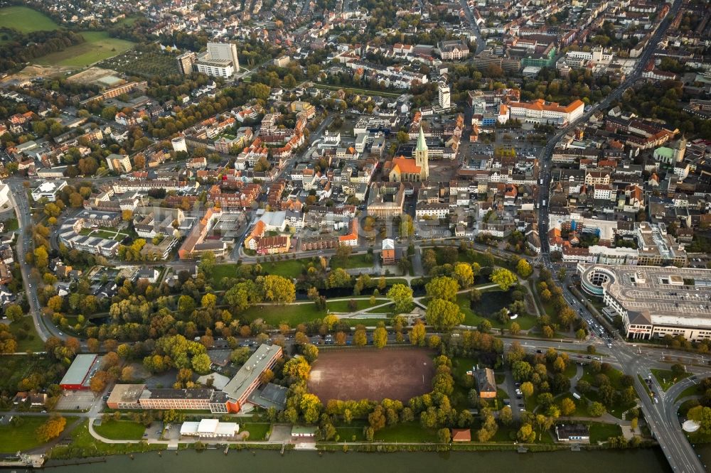 Hamm aus der Vogelperspektive: Stadtzentrum von Hamm im Bundesland Nordrhein-Westfalen