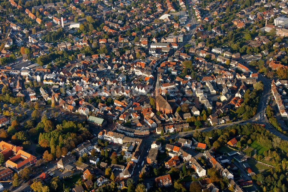 Luftaufnahme Haltern am See - Stadtzentrum und Innenstadt von Haltern am See im Bundesland Nordrhein-Westfalen