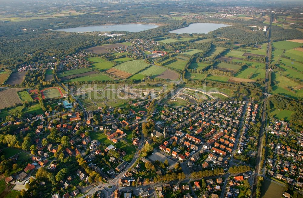 Haltern am See von oben - Stadtzentrum und Innenstadt von Haltern am See im Bundesland Nordrhein-Westfalen