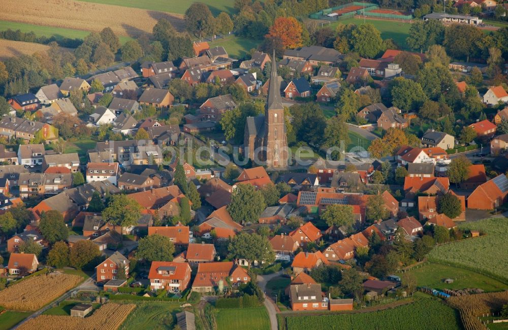 Haltern am See aus der Vogelperspektive: Stadtzentrum und Innenstadt von Haltern am See im Bundesland Nordrhein-Westfalen