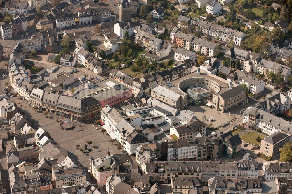 Luftaufnahme Mayen - Stadtzentrum und Innenstadt in Mayen im Bundesland Rheinland-Pfalz