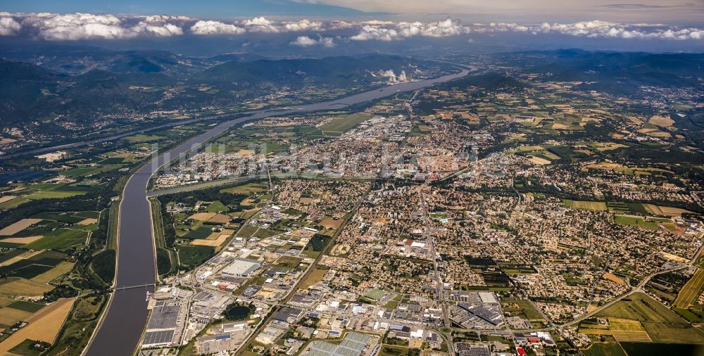 Luftbild Montélimar - Stadtzentrum und Innenstadt in Montelimar in Frankreich