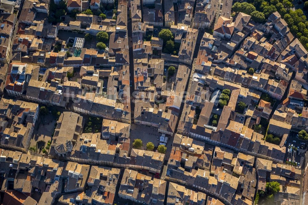 Luftaufnahme Montélimar - Stadtzentrum und Innenstadt in Montélimar in Frankreich