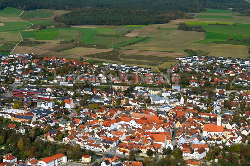 Luftbild Abensberg - Stadtzentrum im Innenstadtbereich in Abensberg im Bundesland Bayern, Deutschland