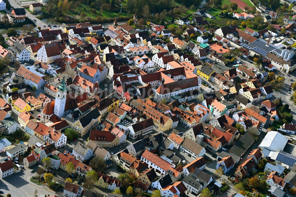 Luftbild Abensberg - Stadtzentrum im Innenstadtbereich in Abensberg im Bundesland Bayern, Deutschland