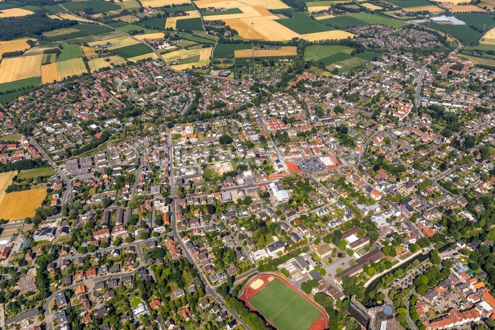 Luftbild Ahlen - Stadtzentrum im Innenstadtbereich in Ahlen im Bundesland Nordrhein-Westfalen, Deutschland