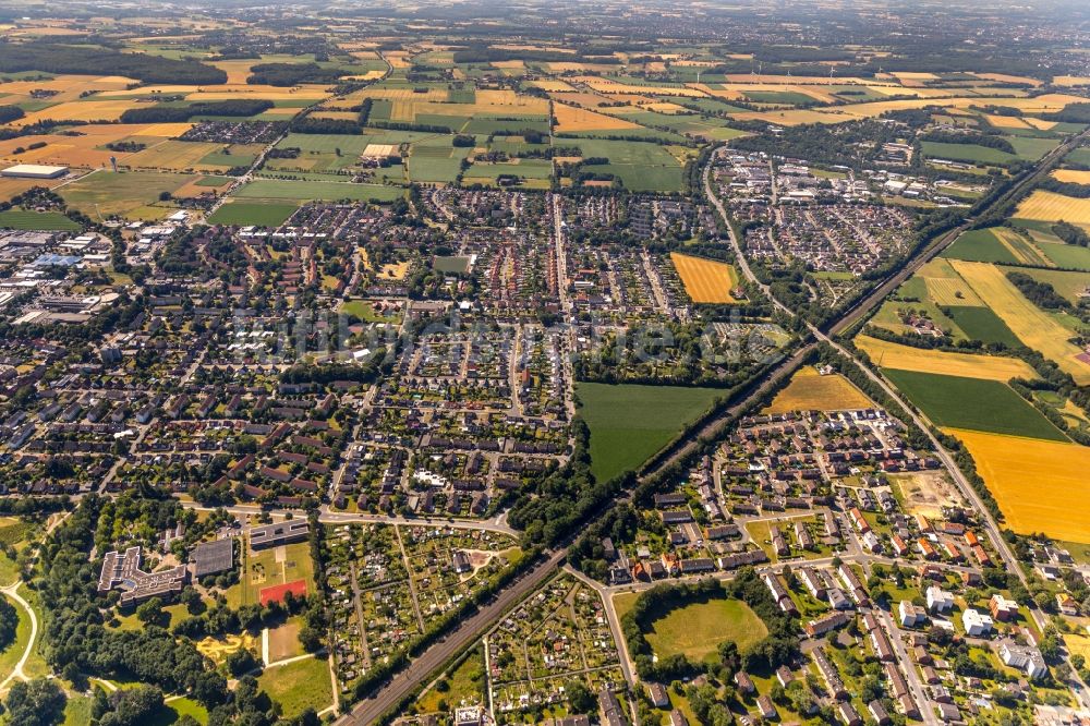 Ahlen von oben - Stadtzentrum im Innenstadtbereich in Ahlen im Bundesland Nordrhein-Westfalen, Deutschland