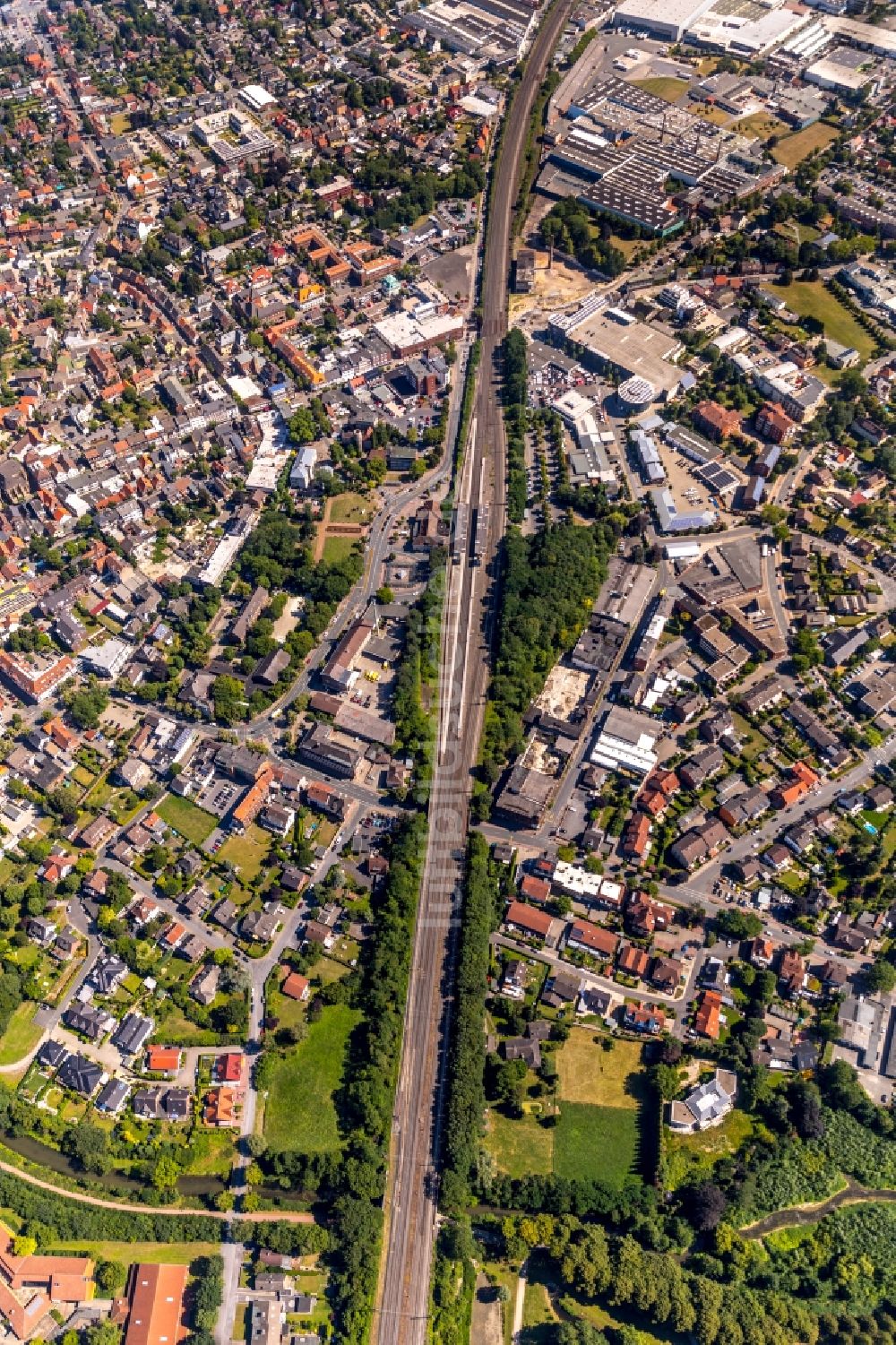 Ahlen von oben - Stadtzentrum im Innenstadtbereich in Ahlen im Bundesland Nordrhein-Westfalen, Deutschland