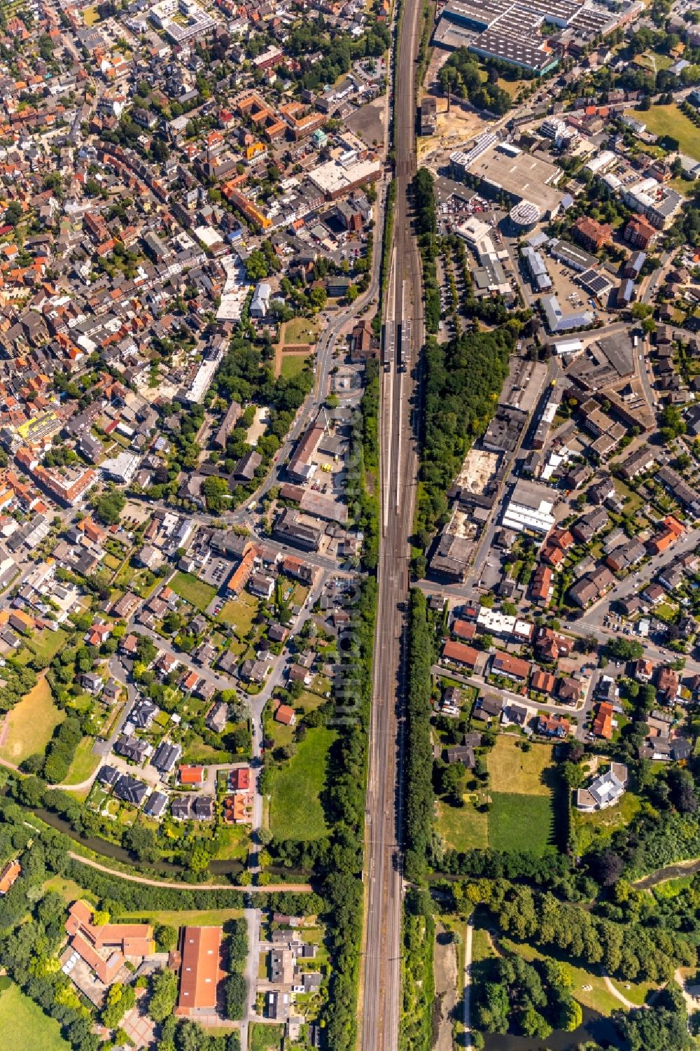 Luftbild Ahlen - Stadtzentrum im Innenstadtbereich in Ahlen im Bundesland Nordrhein-Westfalen, Deutschland