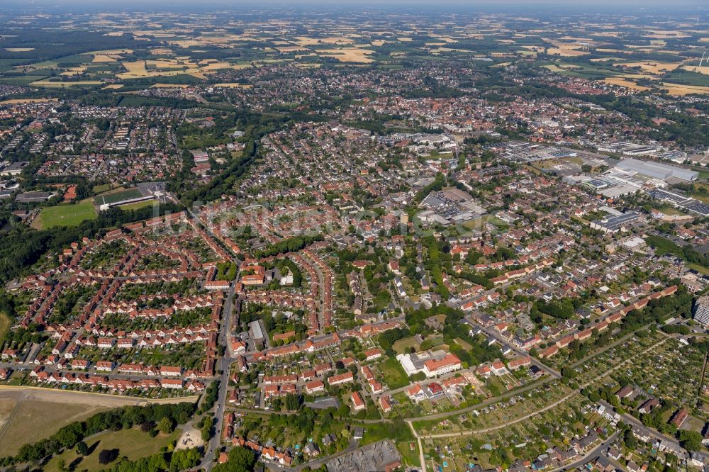 Luftbild Ahlen - Stadtzentrum im Innenstadtbereich in Ahlen im Bundesland Nordrhein-Westfalen, Deutschland