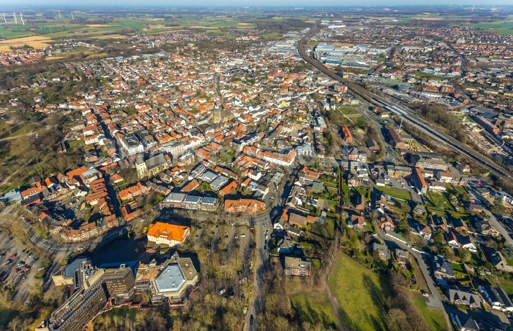 Luftbild Ahlen - Stadtzentrum im Innenstadtbereich in Ahlen im Bundesland Nordrhein-Westfalen, Deutschland