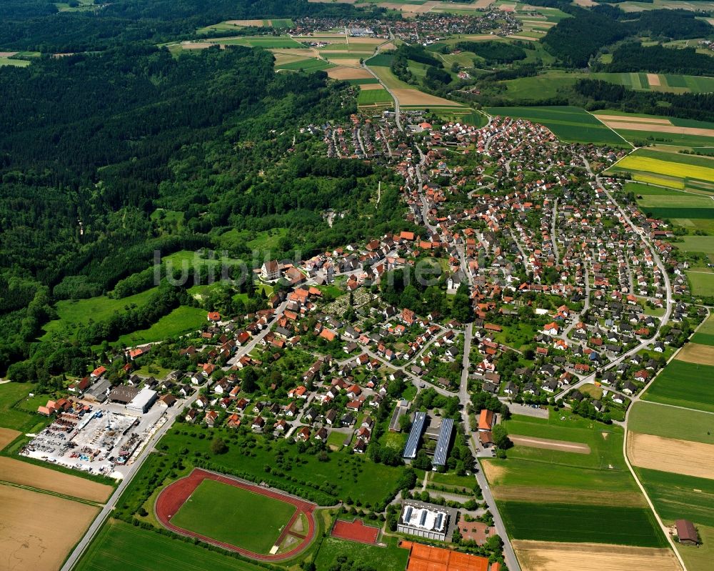 Alfdorf von oben - Stadtzentrum im Innenstadtbereich in Alfdorf im Bundesland Baden-Württemberg, Deutschland