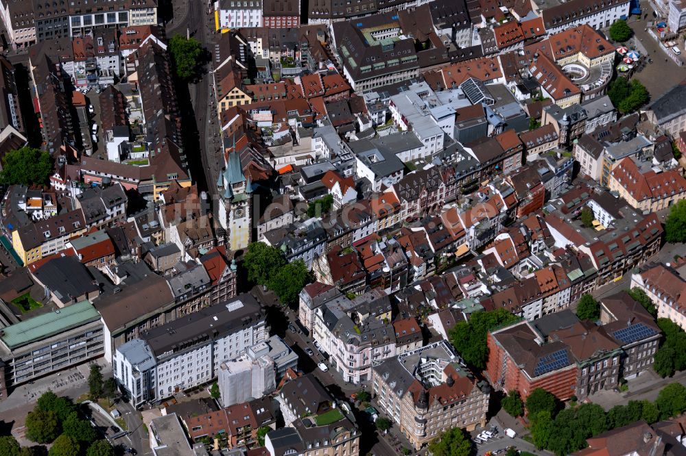 Altstadt aus der Vogelperspektive: Stadtzentrum im Innenstadtbereich in Altstadt im Bundesland Baden-Württemberg, Deutschland