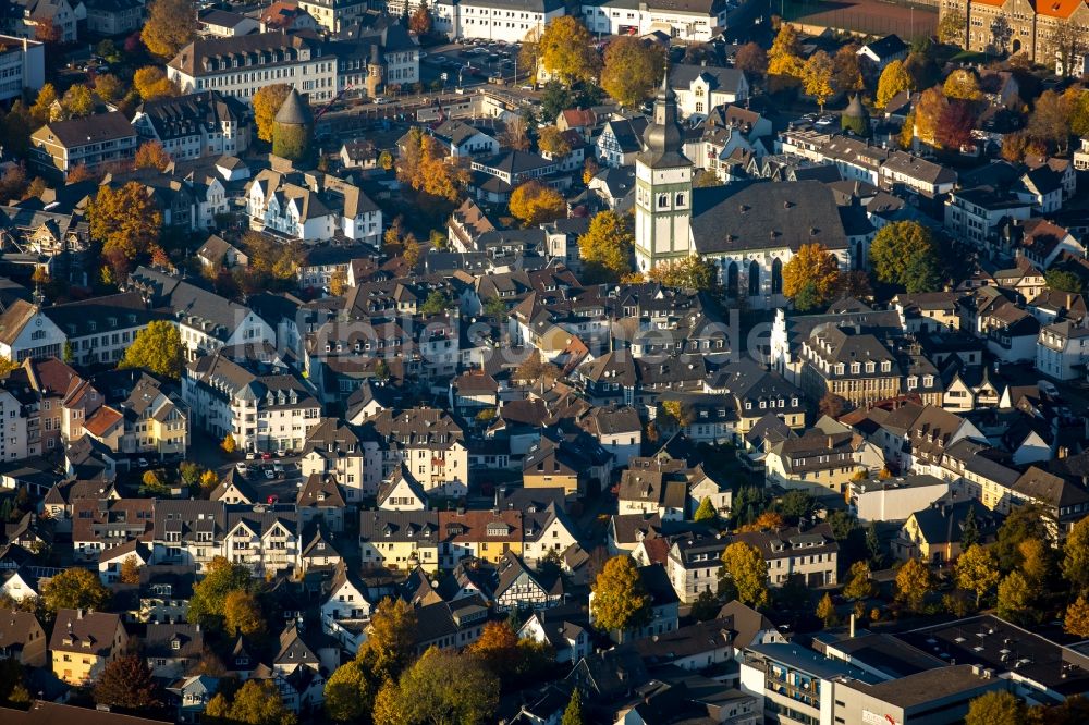 Luftbild Attendorn - Stadtzentrum im Innenstadtbereich in Attendorn im Bundesland Nordrhein-Westfalen