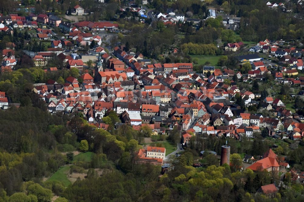 Luftbild Bad Belzig - Stadtzentrum im Innenstadtbereich in Bad Belzig im Bundesland Brandenburg