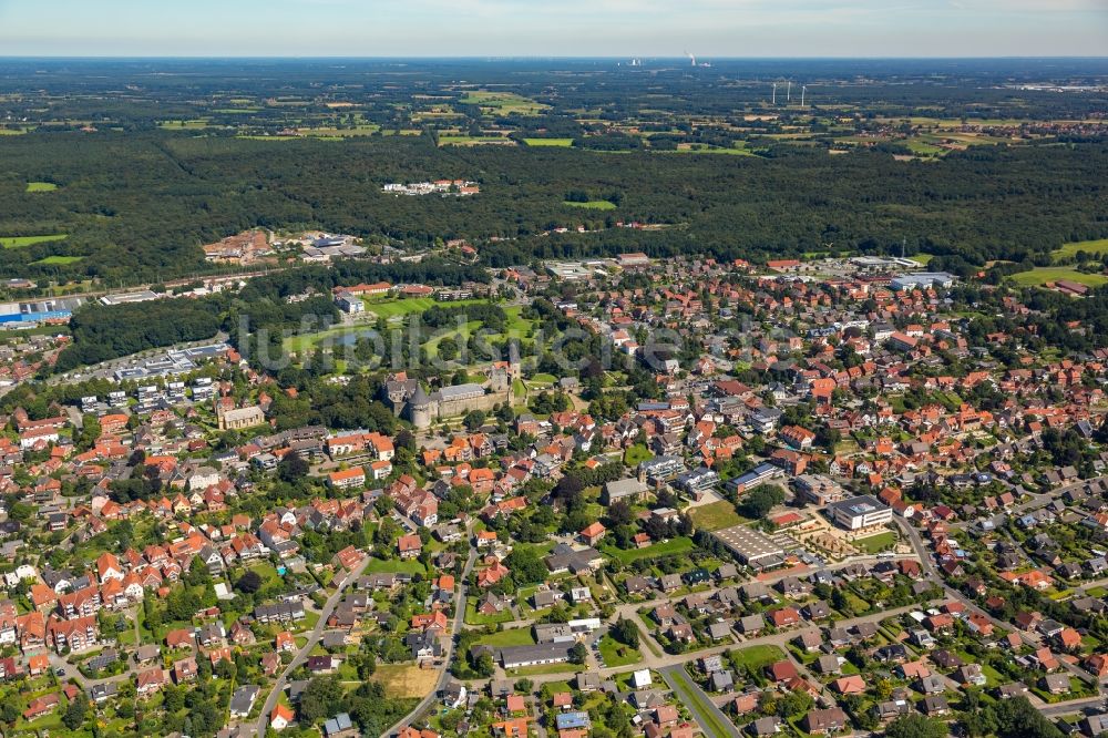 Bad Bentheim aus der Vogelperspektive: Stadtzentrum im Innenstadtbereich in Bad Bentheim im Bundesland Niedersachsen, Deutschland