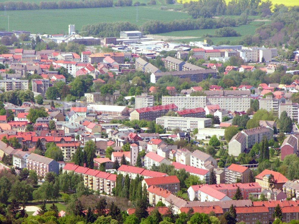 Bad Freienwalde (Oder) aus der Vogelperspektive: Stadtzentrum im Innenstadtbereich in Bad Freienwalde (Oder) im Bundesland Brandenburg, Deutschland