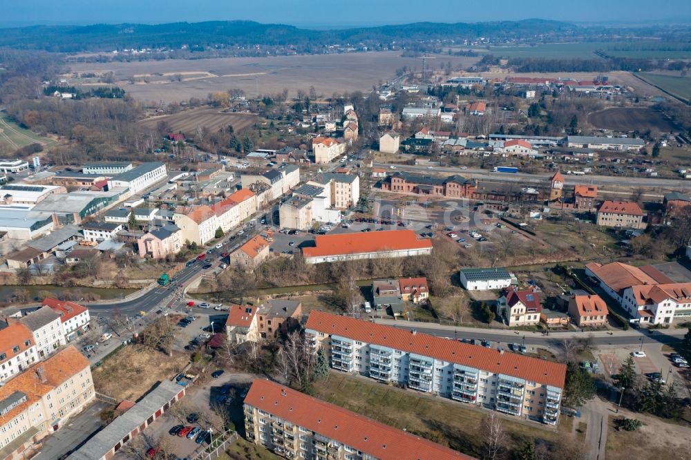 Luftbild Bad Freienwalde (Oder) - Stadtzentrum im Innenstadtbereich in Bad Freienwalde (Oder) im Bundesland Brandenburg, Deutschland