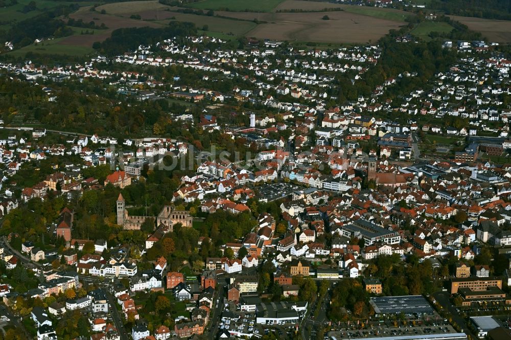 Luftbild Bad Hersfeld - Stadtzentrum im Innenstadtbereich in Bad Hersfeld im Bundesland Hessen, Deutschland