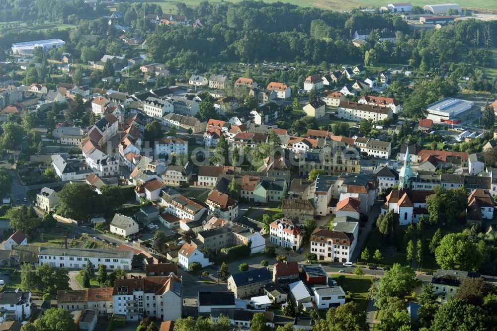 Luftbild Bad Lausick - Stadtzentrum im Innenstadtbereich in Bad Lausick im Bundesland Sachsen