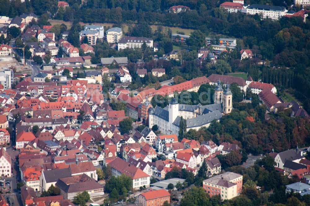 Bad Mergentheim aus der Vogelperspektive: Stadtzentrum im Innenstadtbereich in Bad Mergentheim im Bundesland Baden-Württemberg, Deutschland