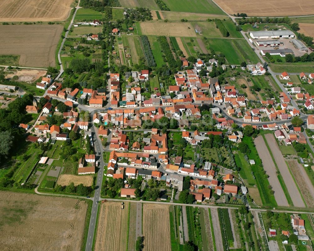 Ballhausen von oben - Stadtzentrum im Innenstadtbereich in Ballhausen im Bundesland Thüringen, Deutschland