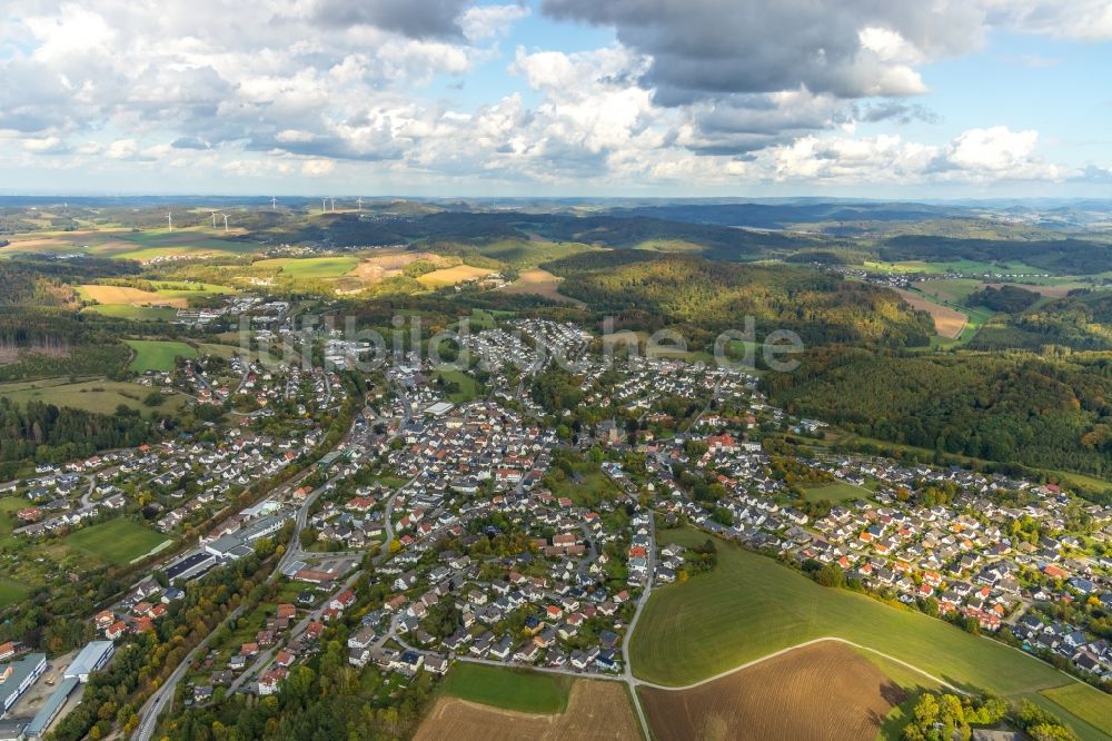 Balve aus der Vogelperspektive: Stadtzentrum im Innenstadtbereich in Balve im Bundesland Nordrhein-Westfalen, Deutschland