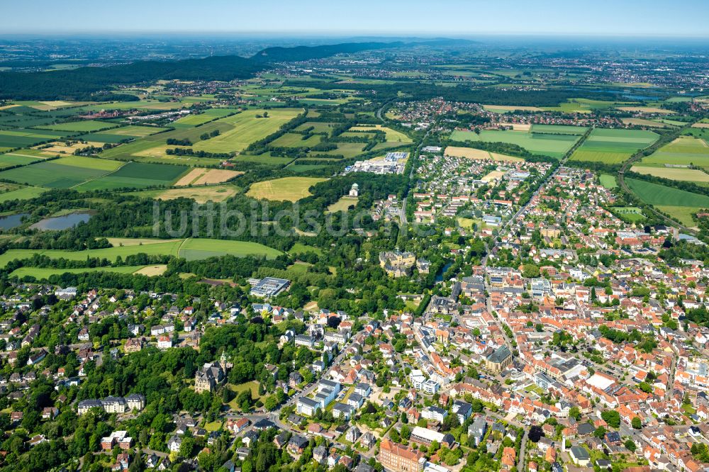 Luftaufnahme Bückeburg - Stadtzentrum im Innenstadtbereich in Bückeburg im Bundesland Niedersachsen, Deutschland