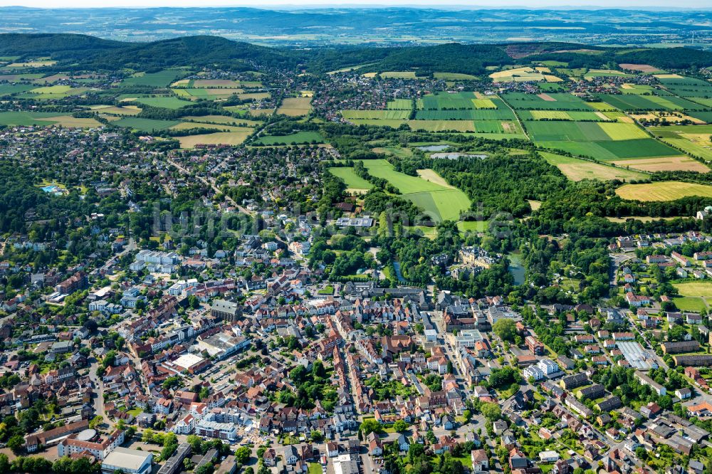 Bückeburg von oben - Stadtzentrum im Innenstadtbereich in Bückeburg im Bundesland Niedersachsen, Deutschland