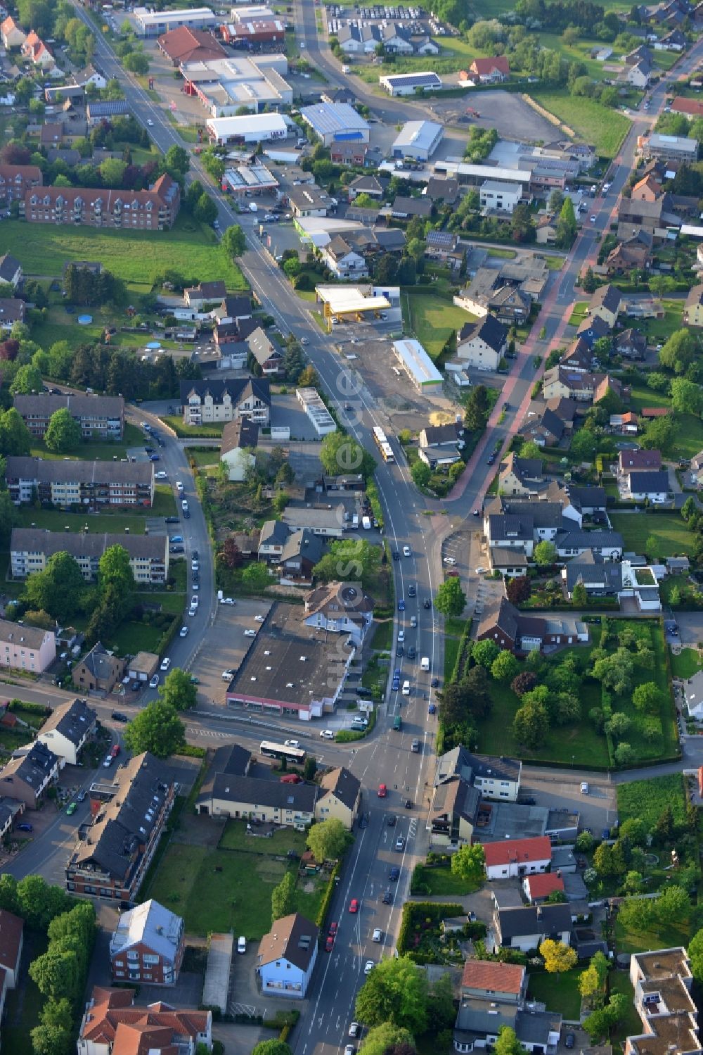 Luftbild Bergkamen - Stadtzentrum im Innenstadtbereich in Bergkamen im Bundesland Nordrhein-Westfalen