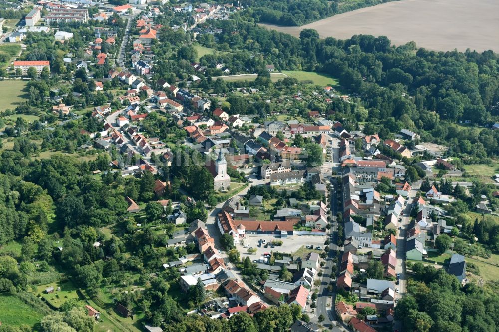 Luftaufnahme Biesenthal - Stadtzentrum im Innenstadtbereich in Biesenthal im Bundesland Brandenburg