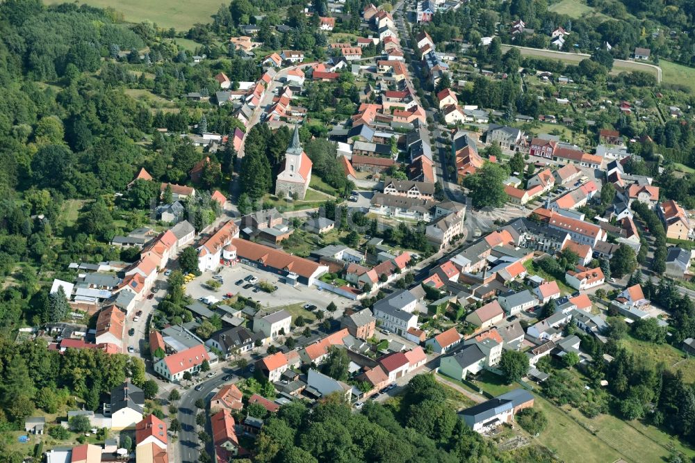 Luftbild Biesenthal - Stadtzentrum im Innenstadtbereich in Biesenthal im Bundesland Brandenburg