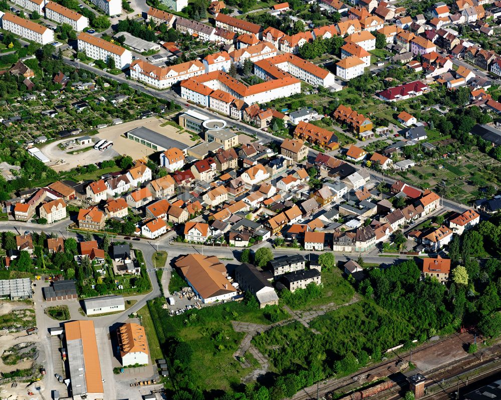 Blankenburg (Harz) von oben - Stadtzentrum im Innenstadtbereich in Blankenburg (Harz) im Bundesland Sachsen-Anhalt, Deutschland