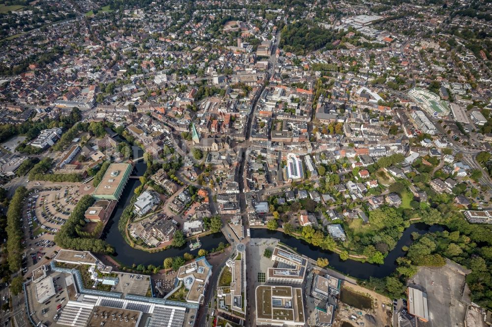 Luftaufnahme Bocholt - Stadtzentrum im Innenstadtbereich in Bocholt im Bundesland Nordrhein-Westfalen, Deutschland