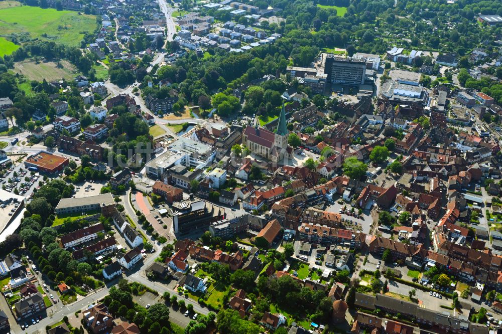 Luftaufnahme Borken - Stadtzentrum im Innenstadtbereich in Borken im Bundesland Nordrhein-Westfalen, Deutschland