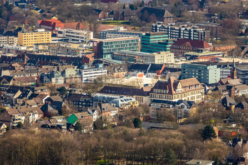 Luftbild Bottrop - Stadtzentrum im Innenstadtbereich in Bottrop im Bundesland Nordrhein-Westfalen, Deutschland