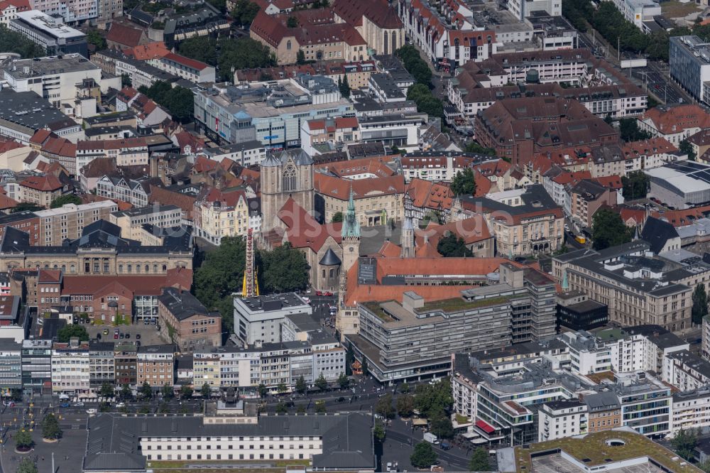 Luftbild Braunschweig - Stadtzentrum im Innenstadtbereich in Braunschweig im Bundesland Niedersachsen, Deutschland