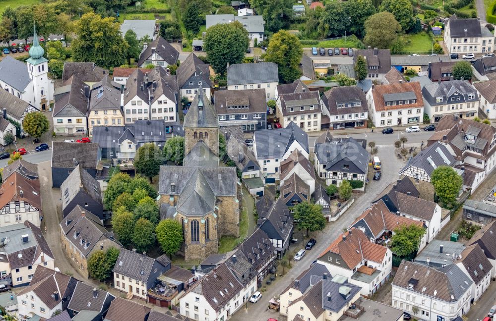 Luftbild Breckerfeld - Stadtzentrum im Innenstadtbereich in Breckerfeld im Bundesland Nordrhein-Westfalen, Deutschland