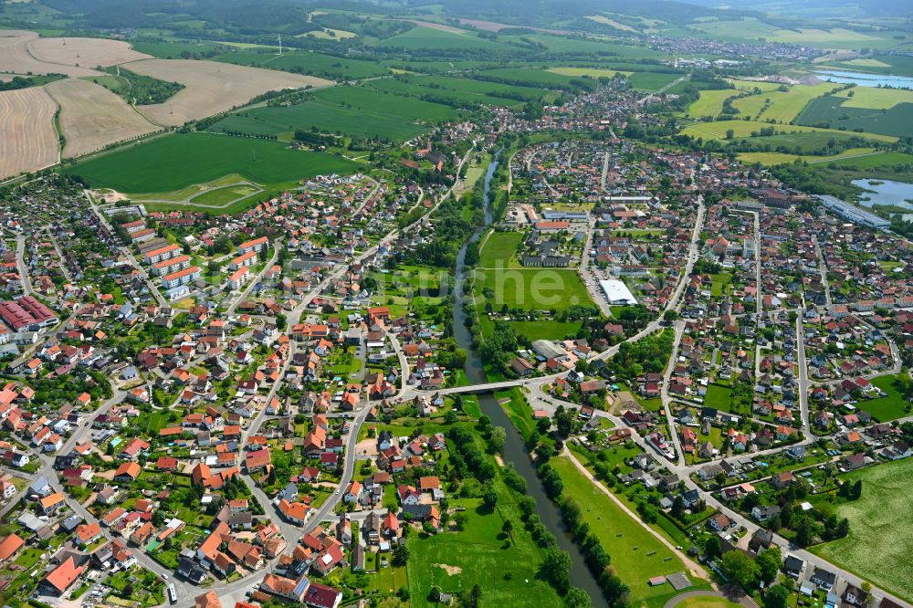 Luftbild Breitungen/Werra - Stadtzentrum im Innenstadtbereich in Breitungen/Werra im Bundesland Thüringen, Deutschland