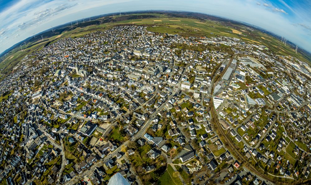 Luftbild Brilon - Stadtzentrum im Innenstadtbereich in Brilon im Bundesland Nordrhein-Westfalen, Deutschland