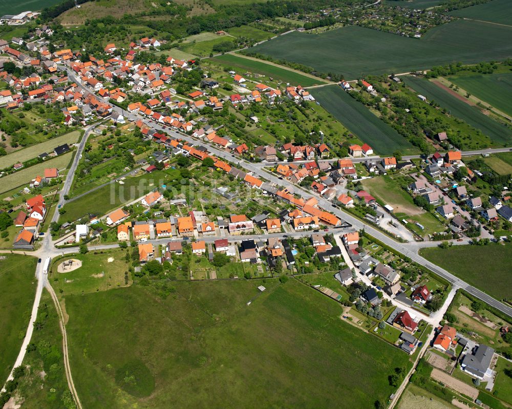 Cattenstedt aus der Vogelperspektive: Stadtzentrum im Innenstadtbereich in Cattenstedt im Bundesland Sachsen-Anhalt, Deutschland