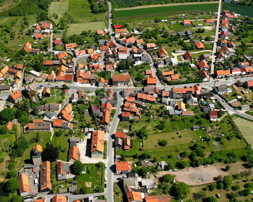 Luftbild Cattenstedt - Stadtzentrum im Innenstadtbereich in Cattenstedt im Bundesland Sachsen-Anhalt, Deutschland