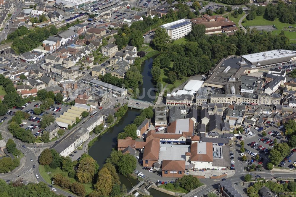 Luftbild Chippenham - Stadtzentrum im Innenstadtbereich in Chippenham in England, Vereinigtes Königreich