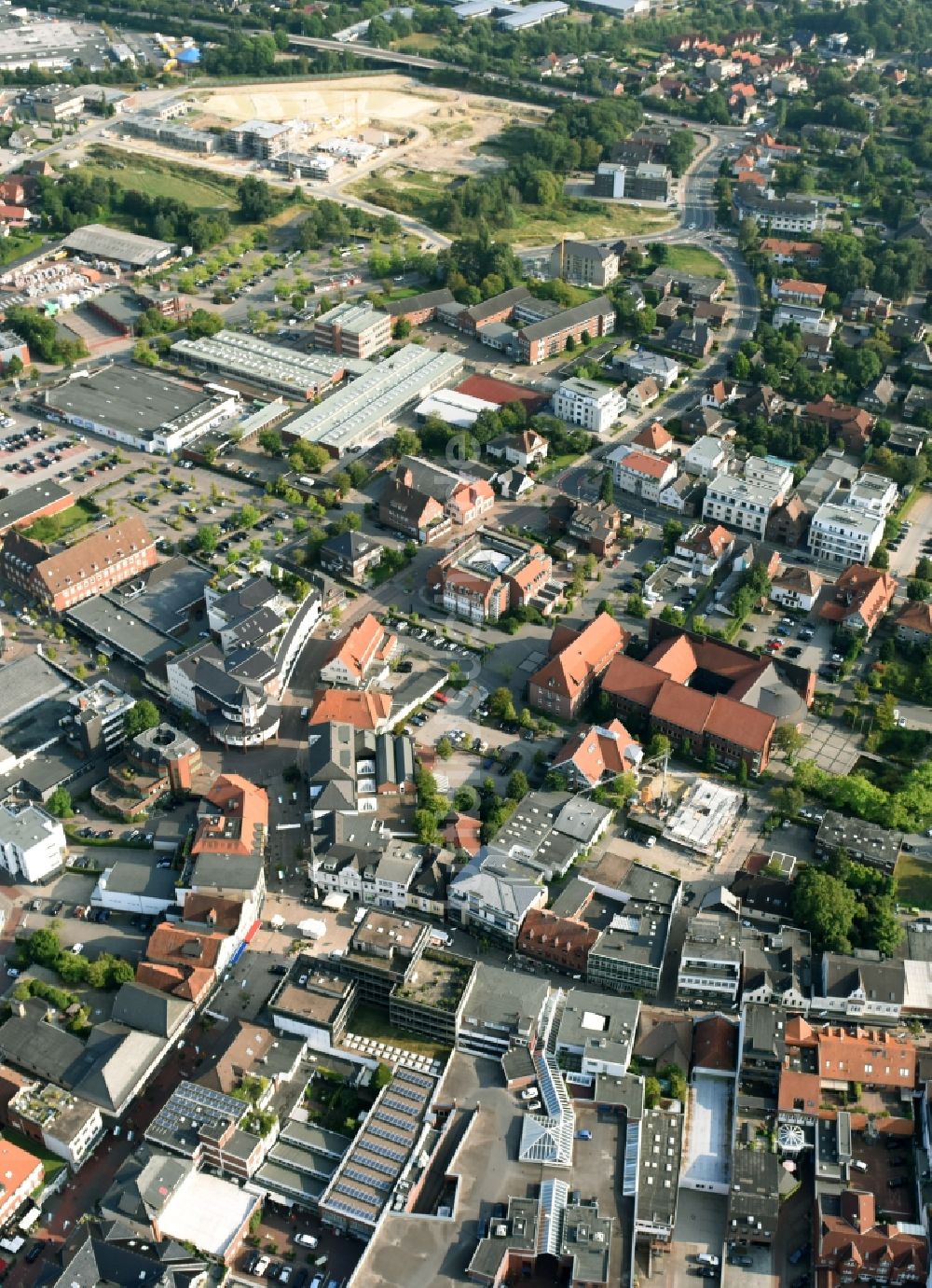 Luftbild Cloppenburg - Stadtzentrum im Innenstadtbereich in Cloppenburg im Bundesland Niedersachsen