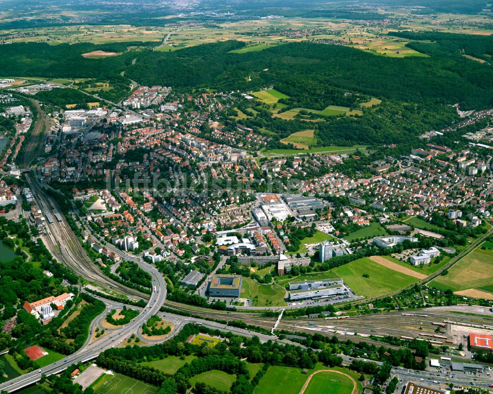 Derendingen aus der Vogelperspektive: Stadtzentrum im Innenstadtbereich in Derendingen im Bundesland Baden-Württemberg, Deutschland